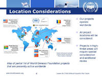 World Genesis Foundation Announces Invitation for Proposals For 2012 Youth Projects and Programs